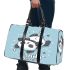 Cute panda rolling on the ground 3d travel bag