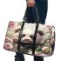 Cute panda surrounded among blooming cherry blossoms 3d travel bag