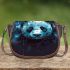 Cute panda wearing headphones saddle bag