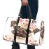 Cute pug puppy with pink roses and butterfly 3d travel bag