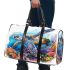 Cute sea turtle swimming in the ocean 3d travel bag