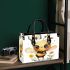 Cute watercolor baby bee with big eyes small handbag