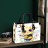 Cute watercolor baby bee with big eyes small handbag