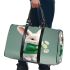 Cute white rabbit holding daisies 3d travel bag