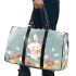 Cute white rabbit sitting on the swing 3d travel bag