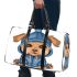 Cute yorkshire terrier in hoodie 3d travel bag