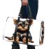 Cute yorkshire terrier puppy in the style of clipart 3d travel bag