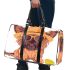 Cute yorkshire terrier wearing summer 3d travel bag