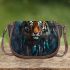 darkness tiger and dream catcher Saddle Bag