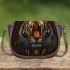 darkness tiger and dream catcher Saddle Bag