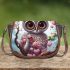 Daydreaming owl in a heart of flowers Saddle Bags for Women: Perfect Gift for Girlfriend, Wife, Daughter