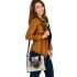 Deer head with large antlers and forest shoulder handbag