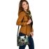 Deer with huge antlers shoulder handbag