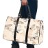 Delicate line art butterflies in shades of brown 3d travel bag