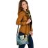 Dragonflies and bamboo flutes and musical notes Shoulder Handbag