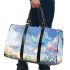 Dragonfly is flying over the grass 3d travel bag