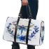 Dragonfly with flowers and leaves 3d travel bag