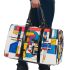 Drawing of an abstract composition 3d travel bag