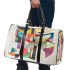 Drawing of an abstract composition 3d travel bag