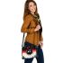 Dreamy cat with colorful balloons shoulder handbag