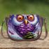 Dreamy resting owl saddle bag