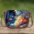 Enchanted forest feline Saddle Bags for Women: Perfect Gift for Girlfriend, Wife, Daughter