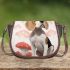 Enchanted pup on mushroom Saddle Bags for Women: Perfect Gift for Girlfriend, Wife, Daughter