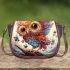 Enchanting owl in a balloon forest Saddle Bags for Women: Perfect Gift for Girlfriend, Wife, Daughter