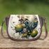 Enigmatic skull and colorful orbs Saddle Bags for Women: Perfect Gift for Girlfriend, Wife, Daughter