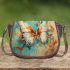 Ethereal white butterfly in nature Saddle Bags for Women: Perfect Gift for Girlfriend, Wife, Daughter