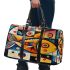 Fish in the style of kandinsky 3d travel bag