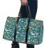 Flowers and butterflies in various shades of orange 3d travel bag