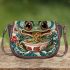 Frog character with traditional saddle bag