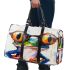 Frog wearing glasses abstract painting 3d travel bag