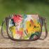 Gentle Blossoms Simple Floral Inspirations Saddle Bag