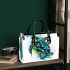 Geometric sea turtle blue and green small handbag