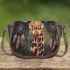 giraffe smile with dream catcher Saddle Bag