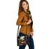 Girl with Teddy in Dim Room Shoulder Handbag