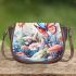 Graceful butterfly meadow Saddle Bags for Women: Perfect Gift for Girlfriend, Wife, Daughter