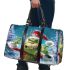 Grinchy cry and dancing santaclaus 3d travel bag