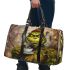 Grinchy drink coffee smile and dream catcher 3d travel bag