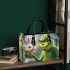 Grinchy smile and dancing rabbit small handbag