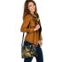 Grinchy smile and drink coffee with dream catcher shoulder handbag