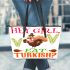 hey girl do you eat turkish Leather Tote Bag