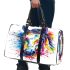 Horse head brush strokes colorful ink splash 3d travel bag