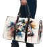 Horse head in the style of brush strokes 3d travel bag