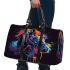Horse head in the style of colorful paint splashes 3d travel bag