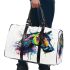 Horse head watercolor splashes 3d travel bag