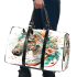 Horse head with turquoise and teal flowers 3d travel bag