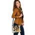 Horse with sunflower watercolor shoulder handbag